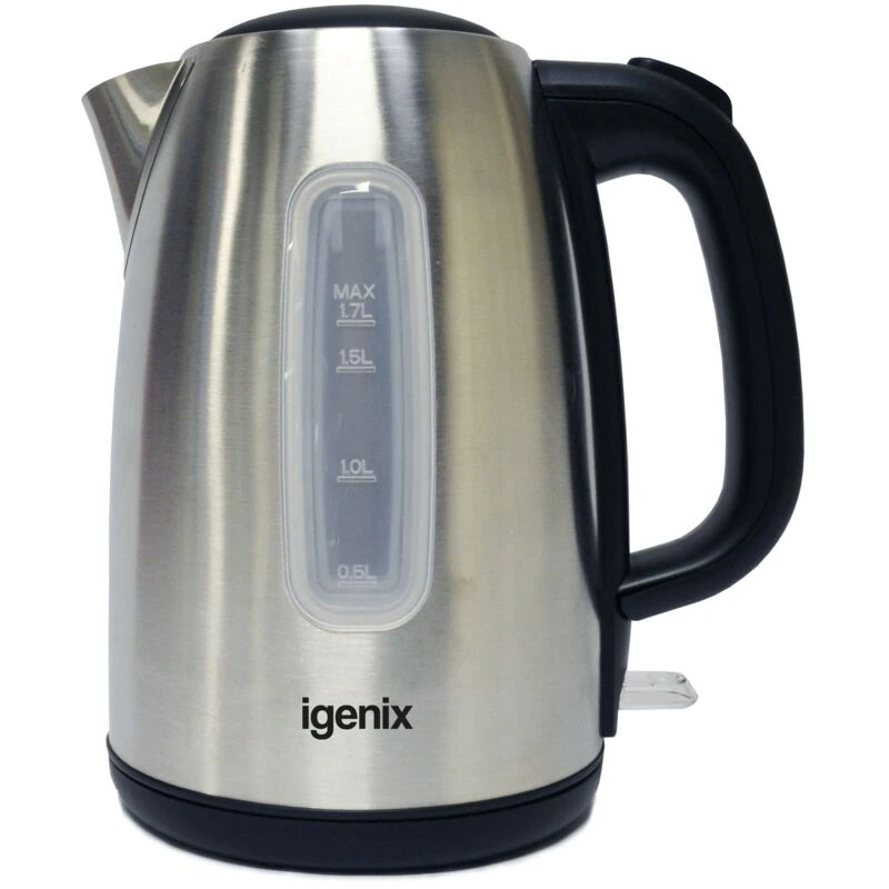 Image of Igenix 1.7 Litre Cordless Jug Kettle, 2200W, Stainless Steel - IG7731 - Igenix IG7731
