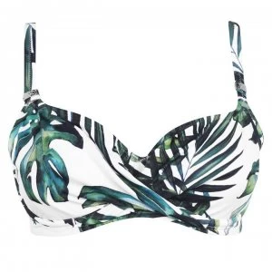 Image of Fantasie Palm Valley Underwired Twist Front Bikini Top - FEN Fern