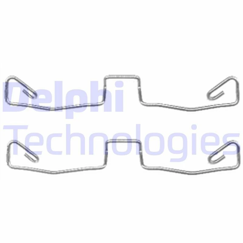 Image of DELPHI Brake pad fitting kit DELPHI LX0448