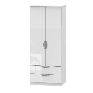 Image of Indices 2 Drawer Robe Dresser - White