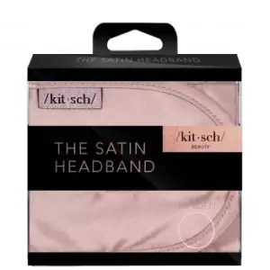 image of Kitsch Satin Sleep Headband (Various Colours) - Blush