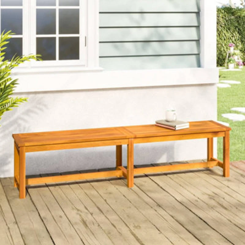 Image of Vidaxl Garden Bench 180X35X45cm Solid Wood Acacia