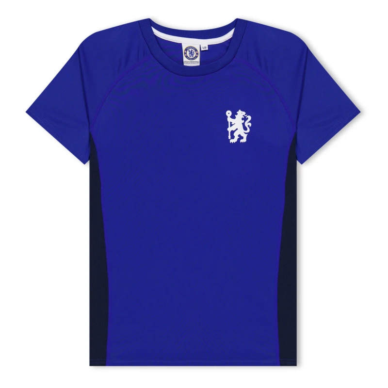 Image of Source Lab Chelsea Poly T-Shirt Juniors - Blue Blue 7 - 8 Years