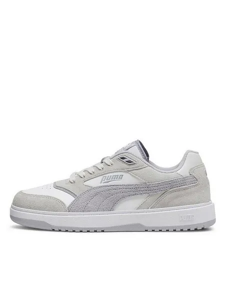 Puma Mens Doublecourt Prm Trainers 204564 UK 8 - White/Gray