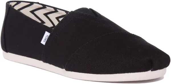 Image of TOMS Mens Alpargata Vegan Canvas Pumps - UK 8 Grey Shoes male 10017664 8