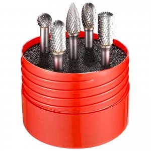 Image of Dormer P88001 5 Piece Solid Carbide Burr Set