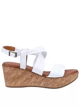 Image of Hush Puppies Monique Wedge, White, Size 3, Women