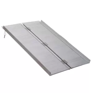 Image of HOMCOM 4ft Aluminium Folding Wheelchair Ramp Equipment Mobility Suitcase