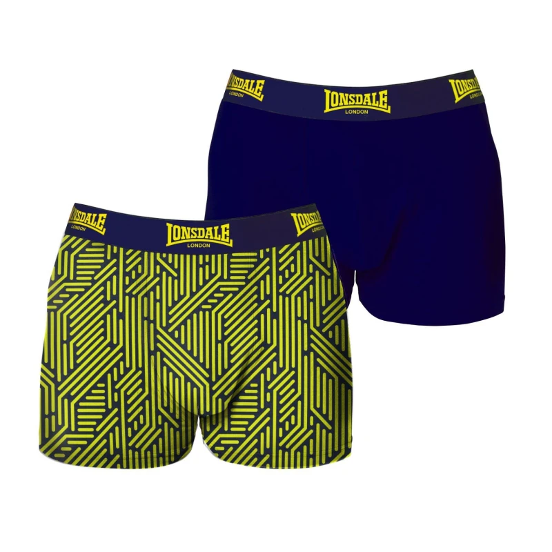 Image of Lonsdale 2 Pack Trunk Mens - Green Green S