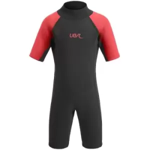 Image of UB Kids Sharptooth Shorty Wetsuit - 9-10 Years - Black/Red