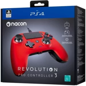 Image of Nacon Revolution Pro Controller V3 Red PS4