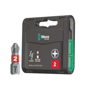 Image of Wera Bit-Box 20 BiTorsion Bits PH2 x 25mm, 20 Piece