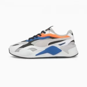 image of Mens PUMA Rs-X Prism Trainers, G Violet/White/Ultra Orange Size 8 Shoes