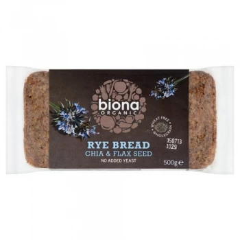 Image of Biona Organic Rye Bread with Chia & Flax Seed 500g