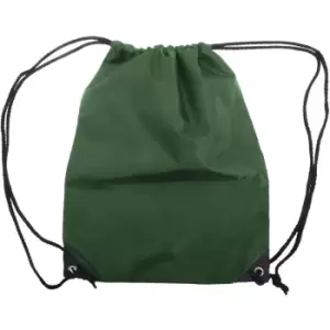 Image of Shugon Stafford Plain Drawstring Tote Bag - 13 Litres (Pack of 2) (One Size) (Green) - Green