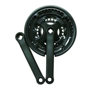 Image of ETC Chainset Steel 24/34/42 Teeth 170mm Black With Guard