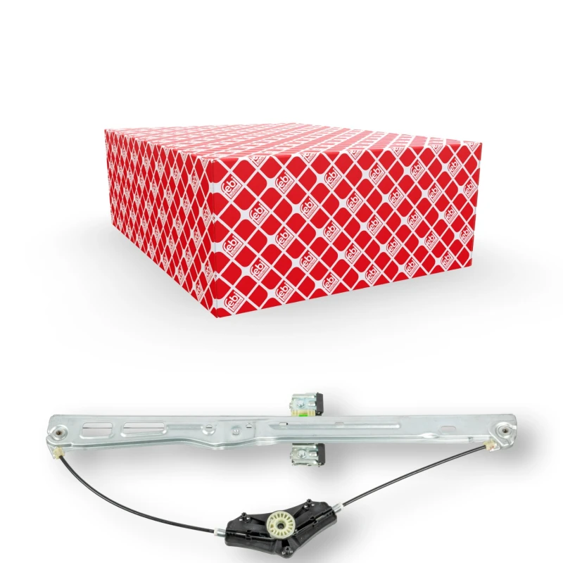 Image of FEBI BILSTEIN 174990 Window regulator febi Plus Left Front, Operating Mode: Electric, without electric motor Window Winder (1561)