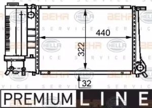 image of Radiator Heat Exchanger 8MK376717-464 by BEHR