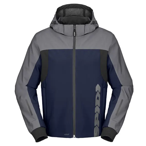 Image of Spidi H2Out II Hoodie Blue Silver Size M