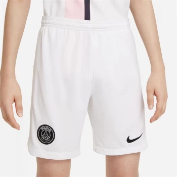 Image of Nike Paris Saint Germain Away Shorts 2021 2022 Junior - White