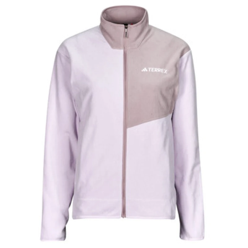 Image of adidas Multi Full-Zip Fleece Jacket womens Fleece jacket in Purple