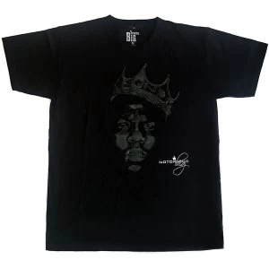 Image of Biggie Smalls - Green Crown Unisex Large T-Shirt - Black