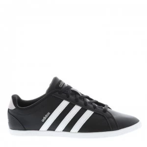 image of adidas Coneo Qt Womens Tennis Shoes - Blk/Wht/Vapour