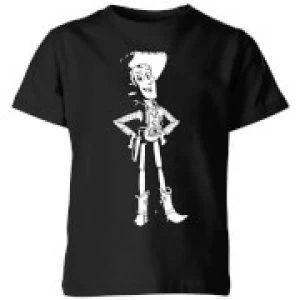 image of Toy Story Sheriff Woody Kids T-Shirt - Black - 9-10 Years