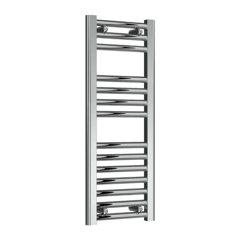 Image of Bathroom Kingdom Diva Chrome Straight Heated Towel Rail 800x300 in Silver Silver Unisex
