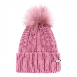 Image of Firetrap Cable Knit Hat Ladies - Pink
