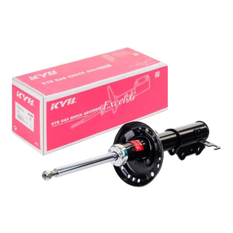 Image of KYB 339418 Shock absorber Front Axle Right, Gas Pressure, Twin-Tube, Suspension Strut, Top pin Shock Absorber (854)