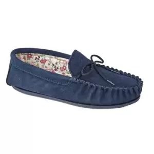 Image of Mokkers Womens/Ladies Lily Slip On Slippers (8 UK) (Navy)