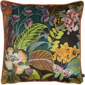 Image of Hidden Paradise Floral Cushion Cover (55cm x 55cm) (Calypso) - Calypso - Prestigious Textiles