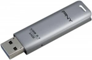 image of PNY Elite Steel 64GB USB Flash Drive