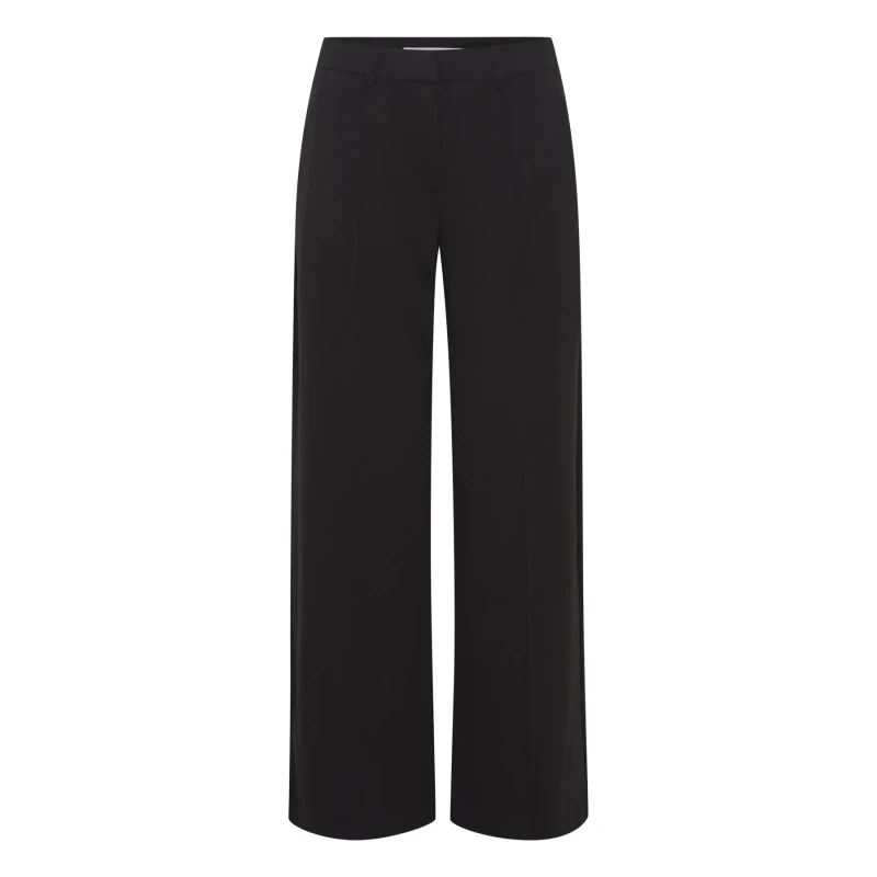 Image of Ichi Womens wide-leg Trousers Ichi Kate Noir Female L
