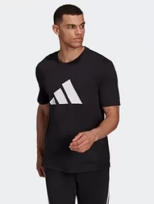 Image of adidas Sportswear Future Icons Logo Graphic T-Shirt, Black, Size 2XL, Men