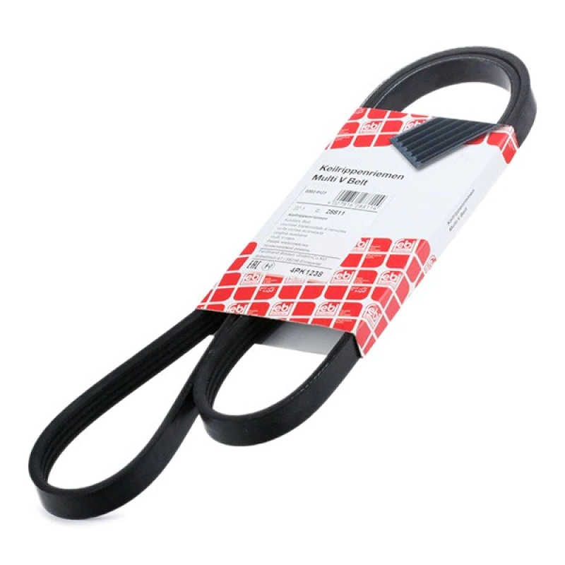 Image of FEBI BILSTEIN 28811 V-ribbed belt EPDM (ethylene propylene diene Monomer (M-class) rubber) V-Ribbed Belts (305)
