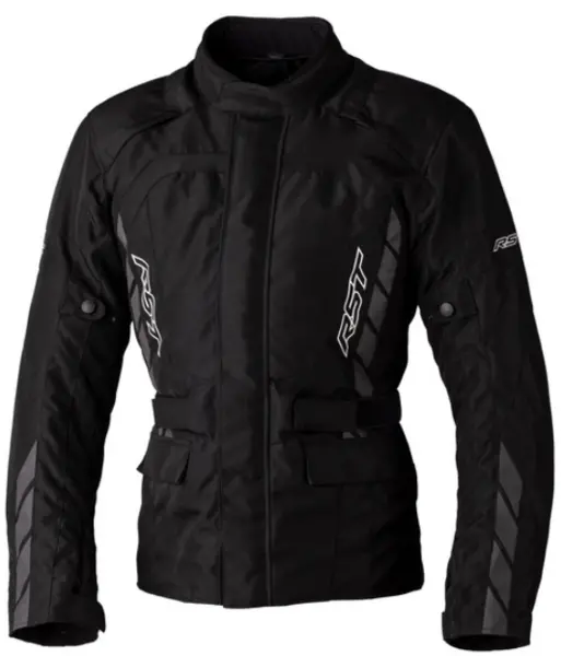 image of RST Alpha 5 Ce Mens Textile Jacket Black Grey 44