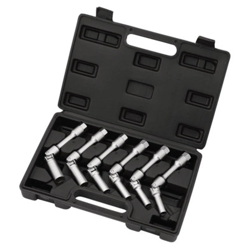 Image of Draper Extra Long Glow Plug Socket Set, 3/8" Sq. Dr., 35mm (6 Piece) 07118