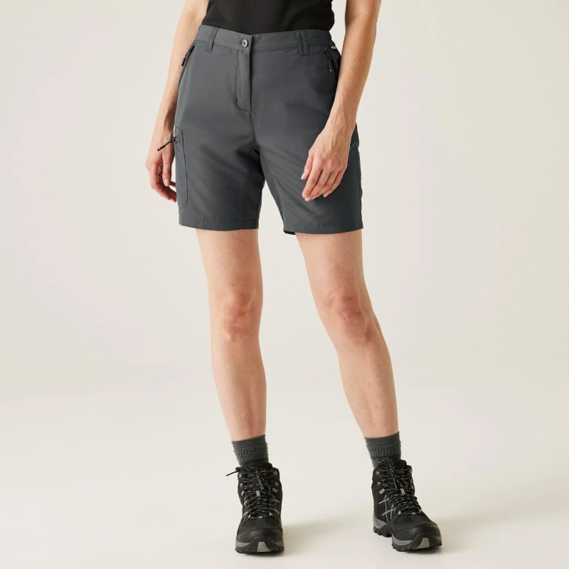 Image of Regatta Womens Chaska III Walking Shorts Seal Grey female 20