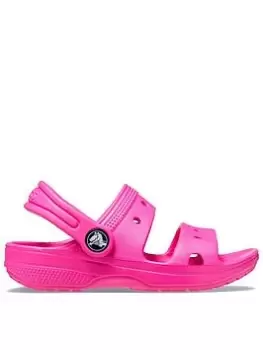 Image of Crocs Classic Toddler Sandal, Pink, Size 4 Younger
