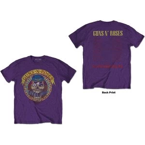 Image of Guns N' Roses - Skull Circle Unisex Large T-Shirt - Purple