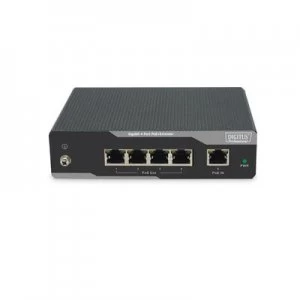 Digitus DN-95125 bridge/repeater 1000 Mbps Network repeater Black