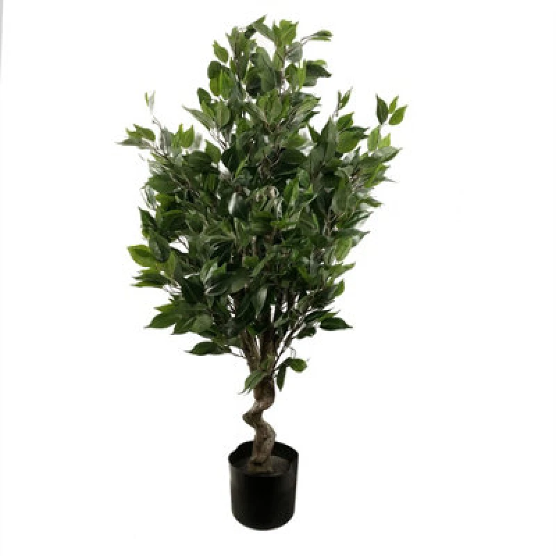 Image of Leaf 110cm Artificial Evergreen Ficus Tree Green