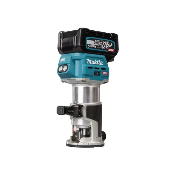 image of Makita RT001G 40v Max XGT Cordless Brushless 1/4" Trim Router 2 x 2.5ah Li-ion Charger Case & Accessories