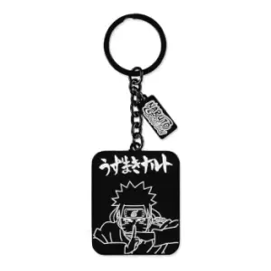 Image of Naruto Shippuden Metal Keychain Naruto Line Art