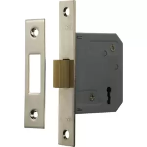 image of ERA 3 Lever Mortice Deadlock 64mm in Chrome Nickel