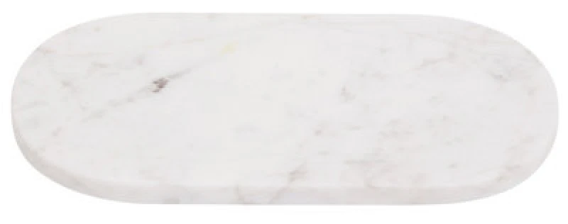 Image of Premier Housewares Marmore Oblong White Marble Serving Tray White