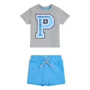 Image of Original Penguin Penguin T & Jog Set Bb99 - Grey