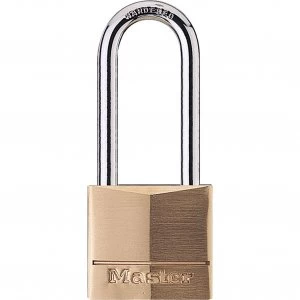 image of Masterlock Solid Brass Padlock 40mm Extra Long